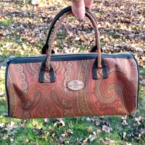 Etro Handbags - ETRO Y2K Mini Papillon Duffle Barrel Bag